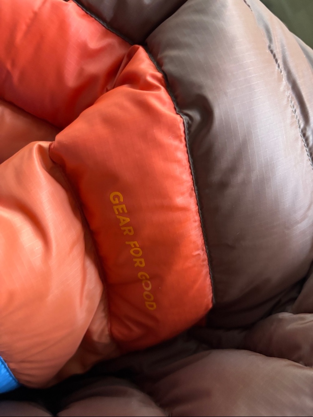 cotopaxi Brown, Orange & Blue Insulated Hooded Ski Jacket - Picture 6 of 6